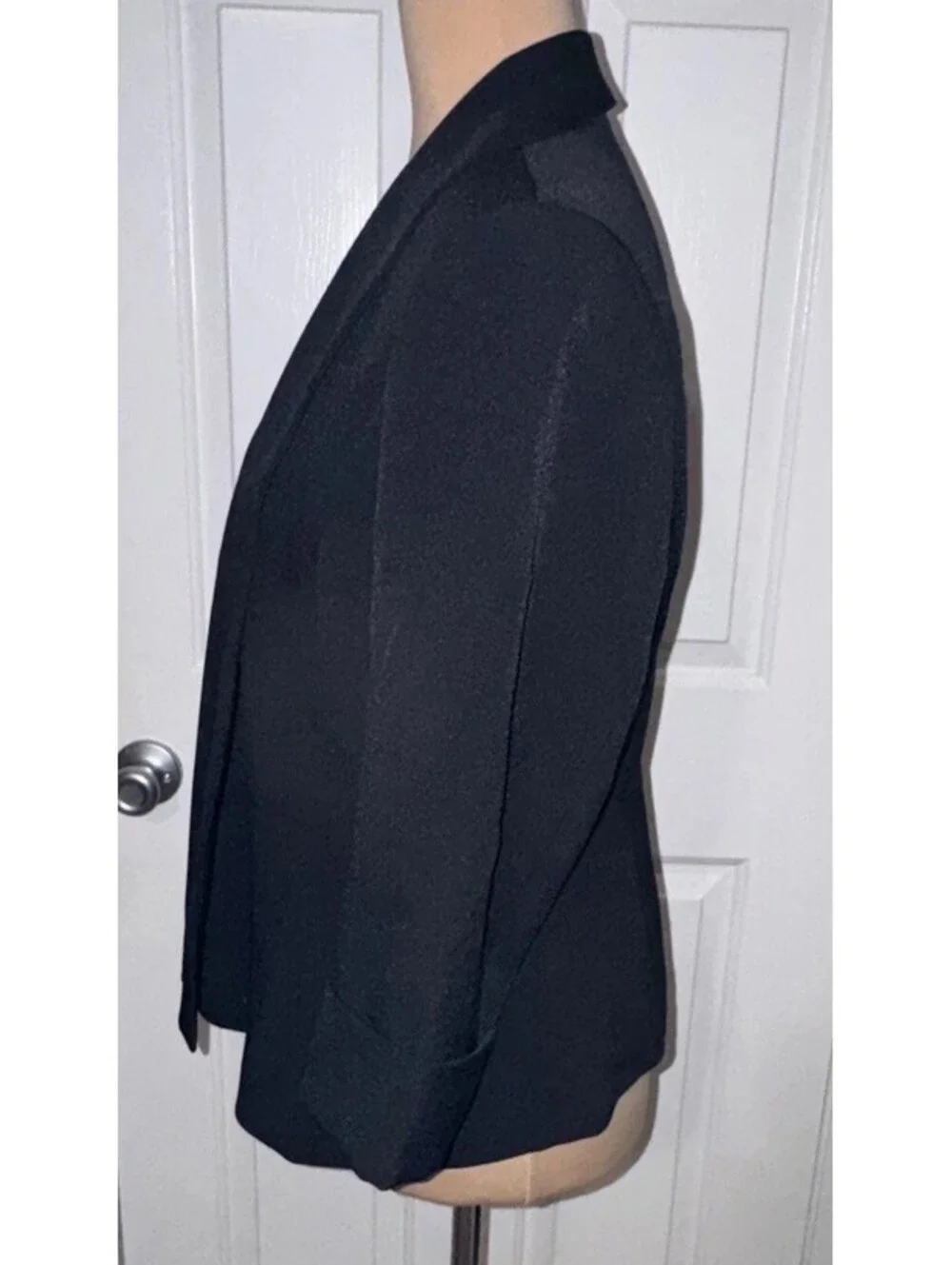Black Label Evan-Picone 2-Piece Dress Suit Size 12 Dress / 10 Jac Black Career